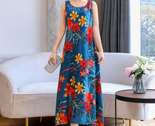 Sleeveless Summer Long Dress 2022