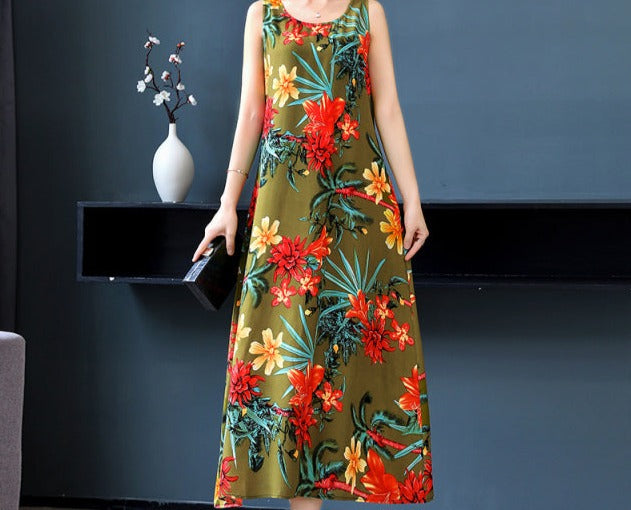 Sleeveless Summer Long Dress 2022