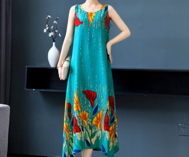 Sleeveless Summer Long Dress 2022