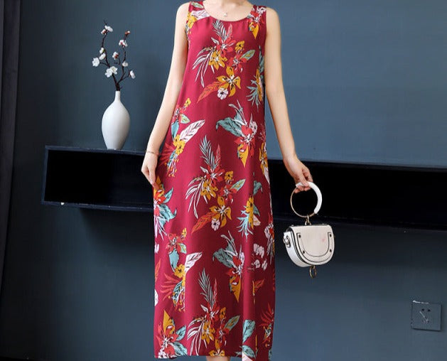 Sleeveless Summer Long Dress 2022