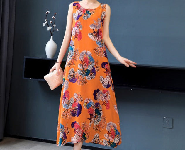 Sleeveless Summer Long Dress 2022