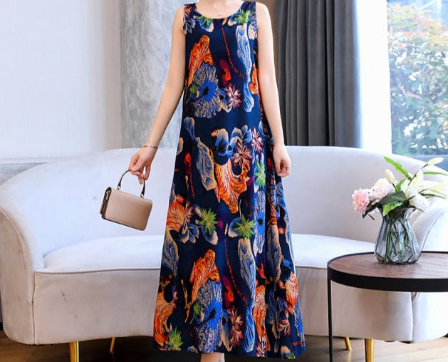 Sleeveless Summer Long Dress 2022