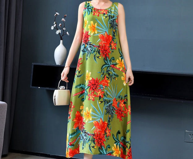 Sleeveless Summer Long Dress 2022