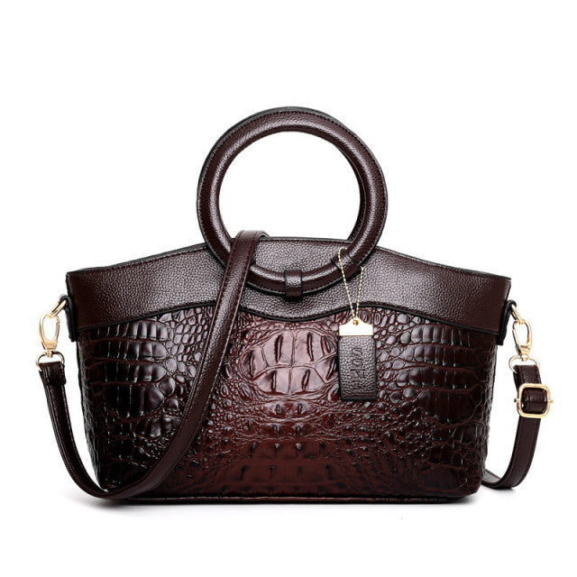 Ladies Crocodile Leather Handbag