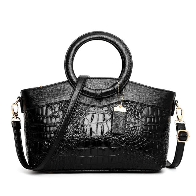 Ladies Crocodile Leather Handbag