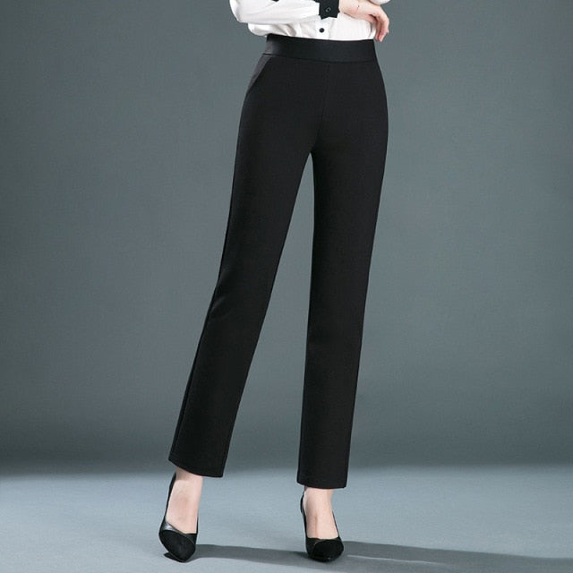 Plus Size Straight Leg Trousers