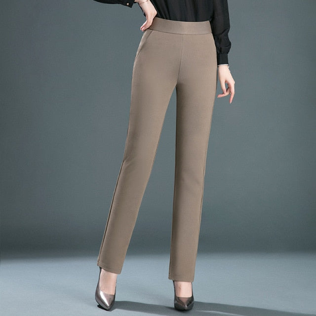 Plus Size Straight Leg Trousers