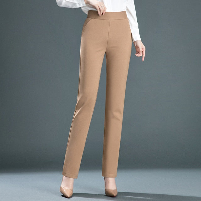 Plus Size Straight Leg Trousers