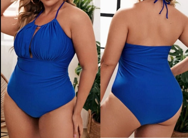 Cross Strap One Piece Swimsuit