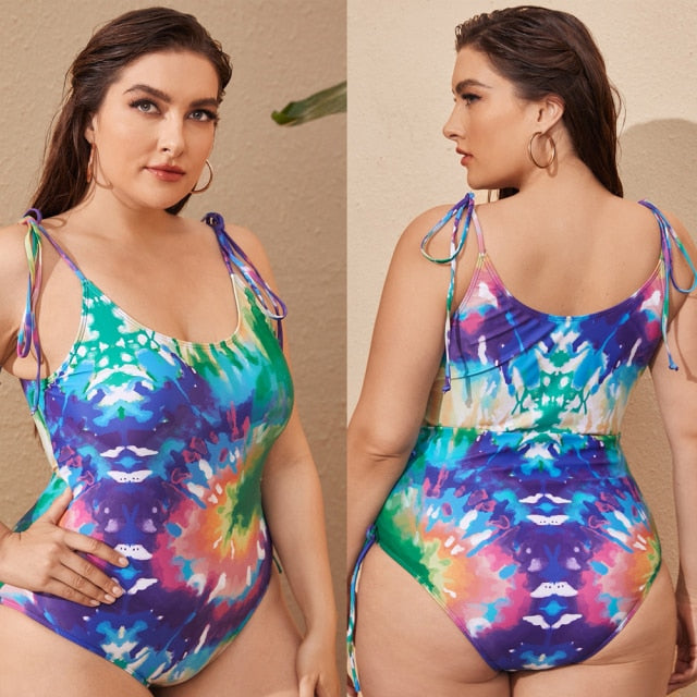 Cross Strap One Piece Swimsuit