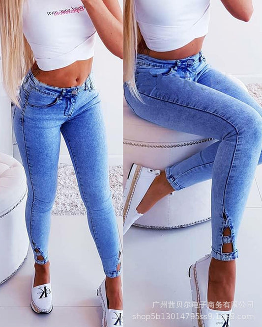 High Fashion Accentuated Skinny Jeans