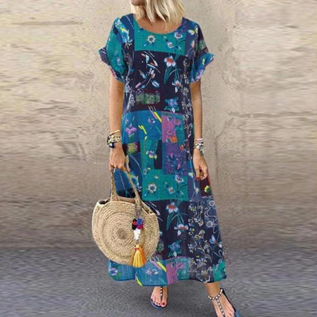 Women's Floral Printed Bohemian Sundress