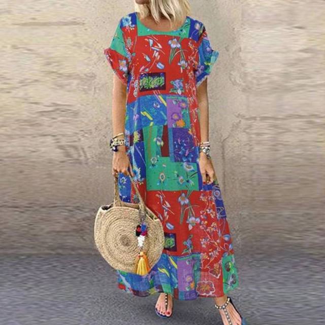 Women's Floral Printed Bohemian Sundress