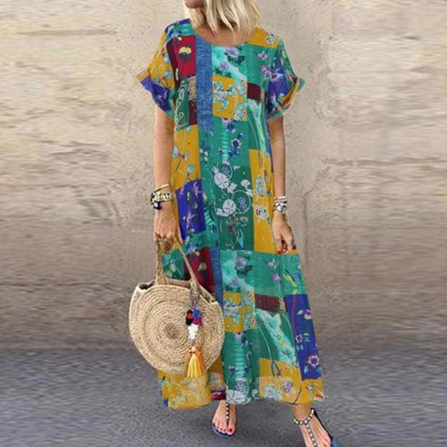 Women's Floral Printed Bohemian Sundress