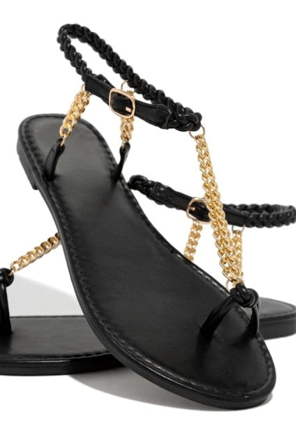 Open Toe  Buckle Strap Slide Sandals