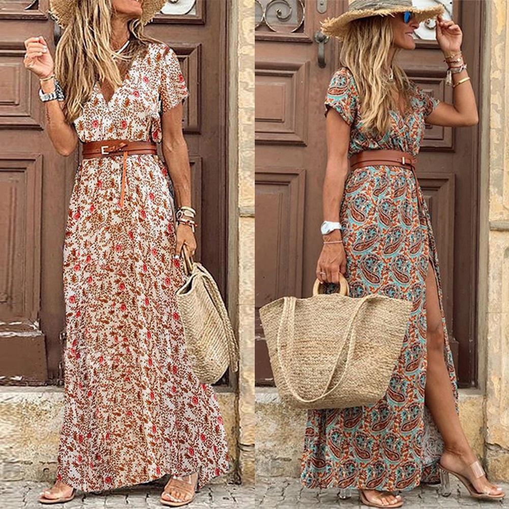 Vintage Style Elegant Maxi Dress for Women