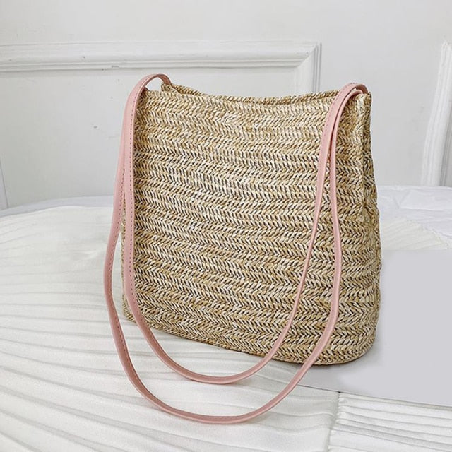 Bohemian Bucket Straw Bags