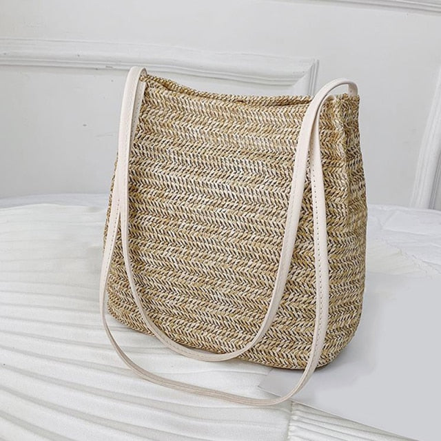 Bohemian Bucket Straw Bags