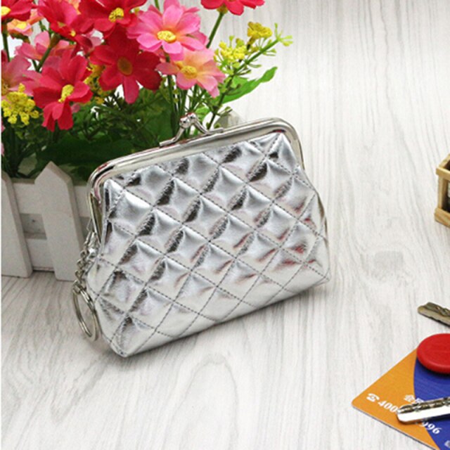 Women's Silver Mini Purse