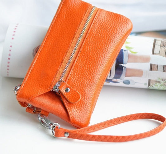 Genuine Leather Mini Clutch