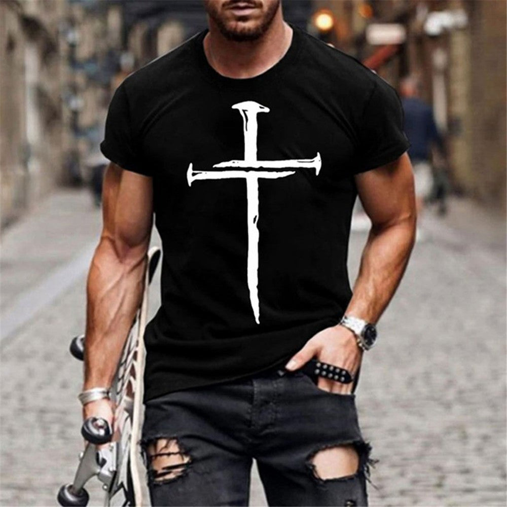 Nails and Cross T-shirt for Men