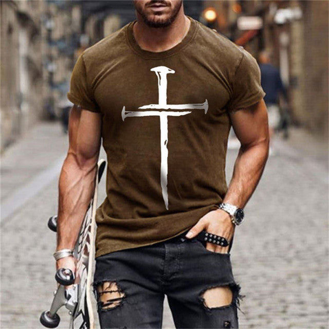 Nails and Cross T-shirt for Men