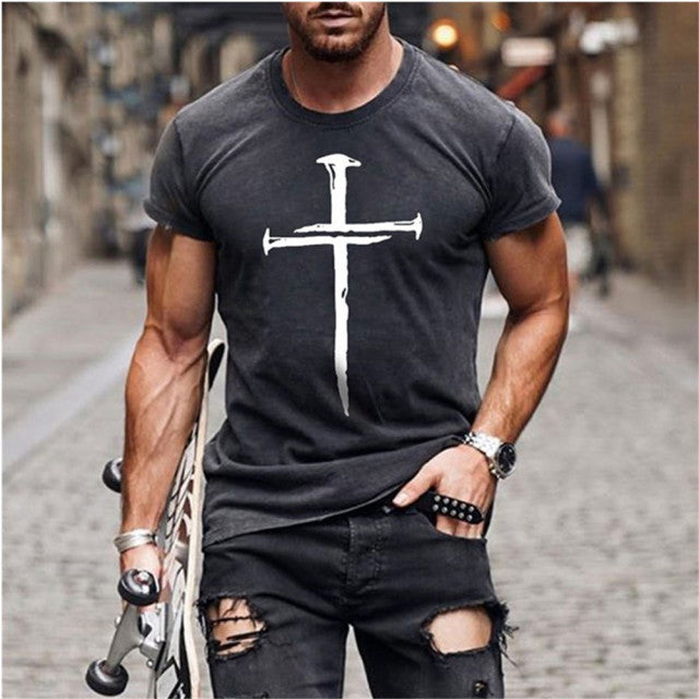 Nails and Cross T-shirt for Men