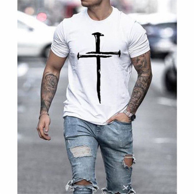 Nails and Cross T-shirt for Men