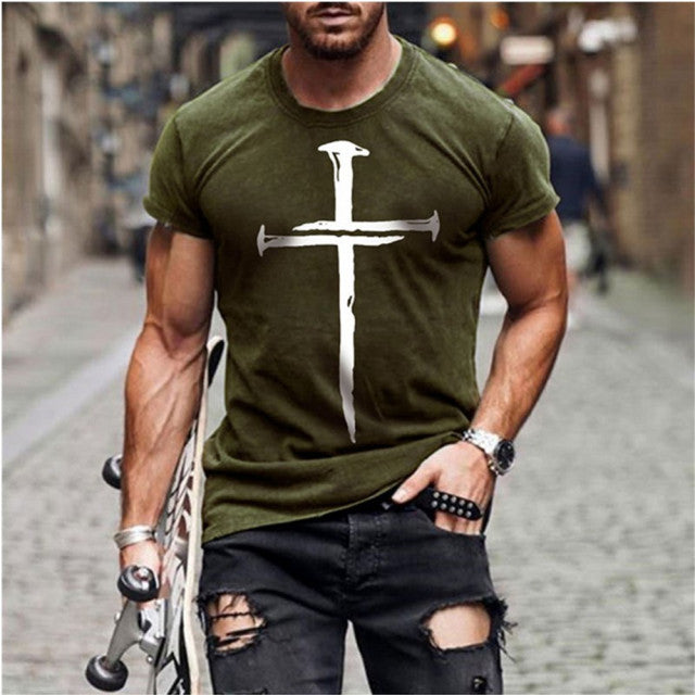 Nails and Cross T-shirt for Men