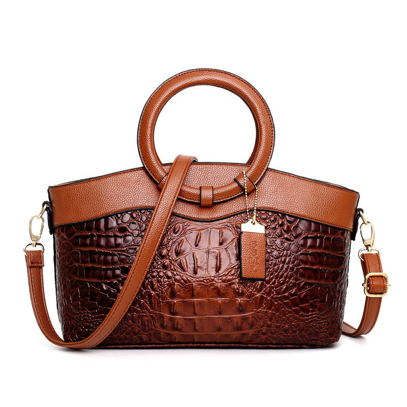 Ladies Crocodile Leather Handbag