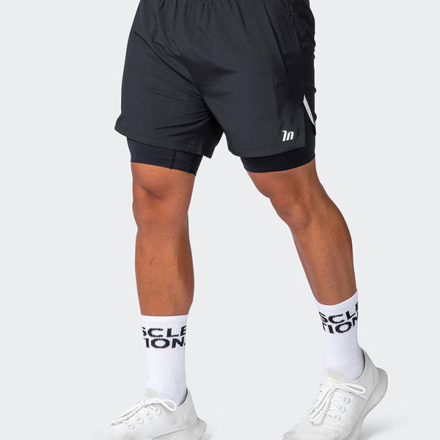 2 in 1 Fitness Shorts for Men