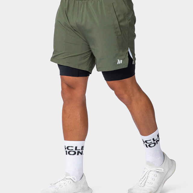 2 in 1 Fitness Shorts for Men