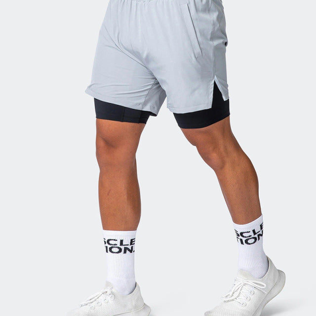 2 in 1 Fitness Shorts for Men