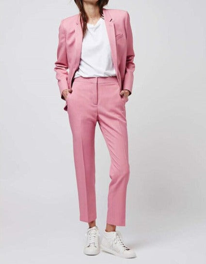 Plus Size Notch Lapel 2Piece Pantsuits