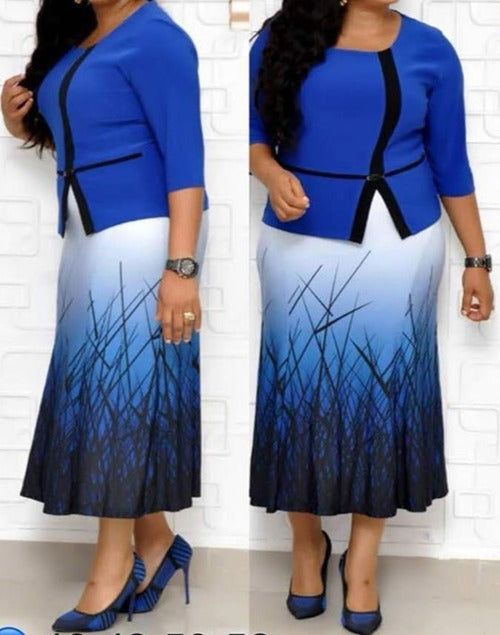 Ladies High Waist Pleated Swing Skirt