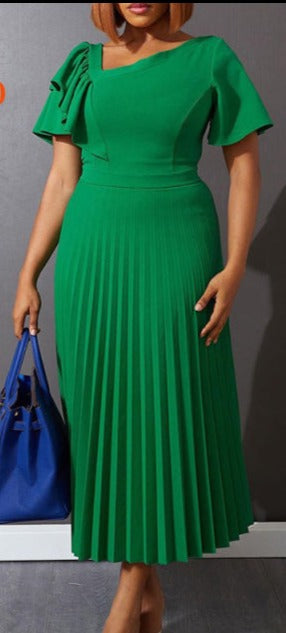 Ladies Solid Color Maxi Dress