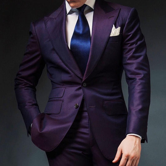 The Elegant Man's Suit with Formal Peaked Lapel