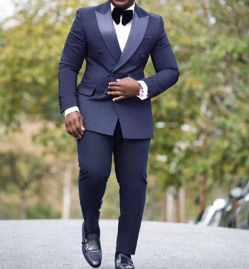 The Elegant Man's Suit with Formal Peaked Lapel