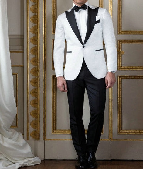 The Elegant Man's Suit with Formal Peaked Lapel