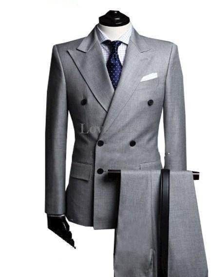 The Elegant Man's Suit with Formal Peaked Lapel