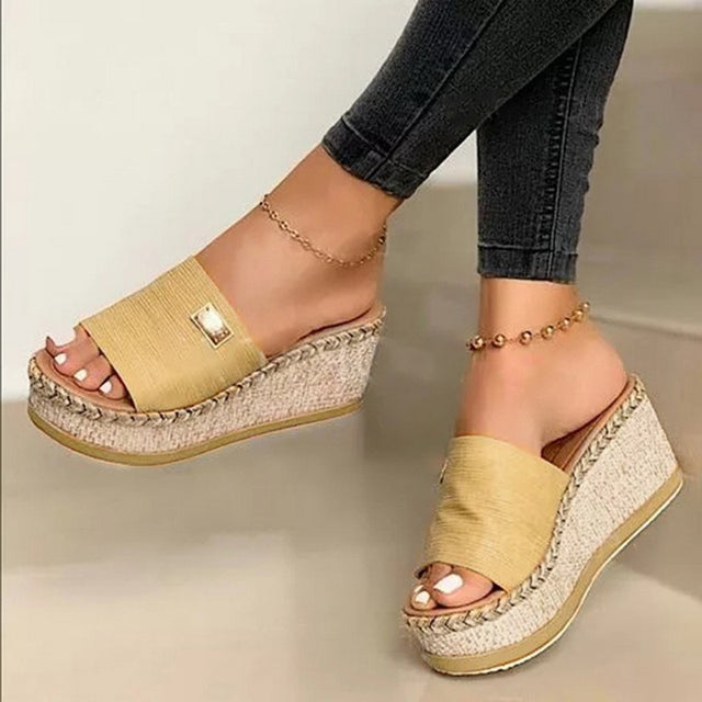 Platform Wedges Slippers