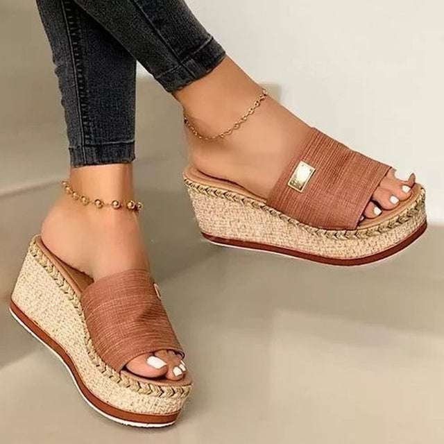 Platform Wedges Slippers