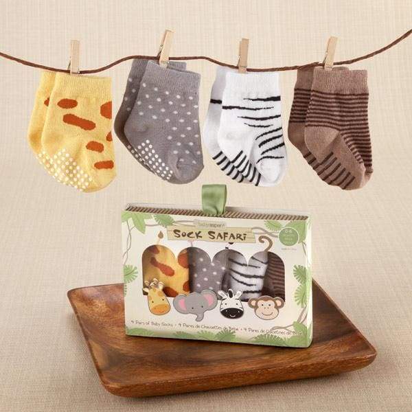 Sock Safari Four-Pair Animal-Themed Sock Set